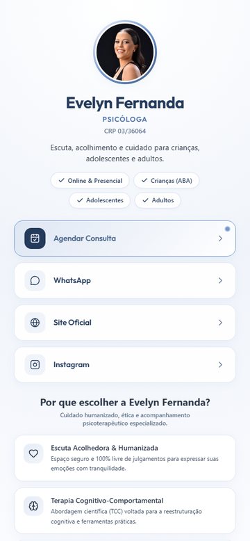 Link na Bio da Dra. Evelyn Fernanda